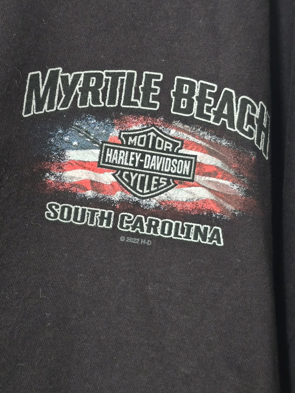 Harley-Davidson Myrtle Beach South Carolina Black Graphic Tee